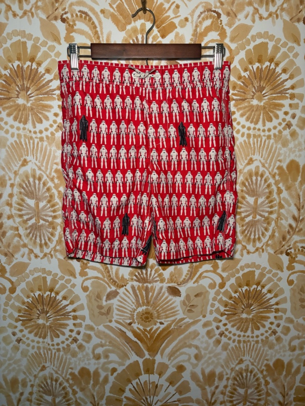 Star Wars Stormtrooper Boys Swim Trunks Size M Red Graphic Swim